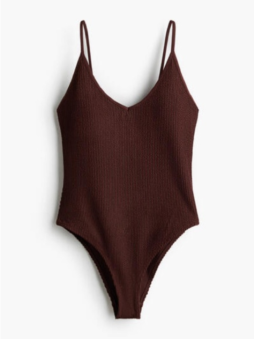 H&M | Ribbed One-Piece Swimsuit - Picture 3 of 3